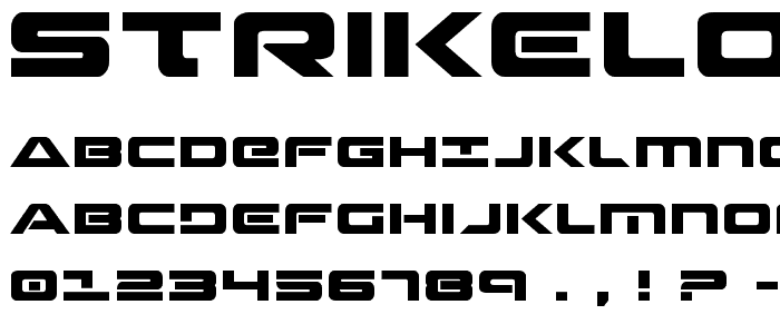 Strikelord Regular font